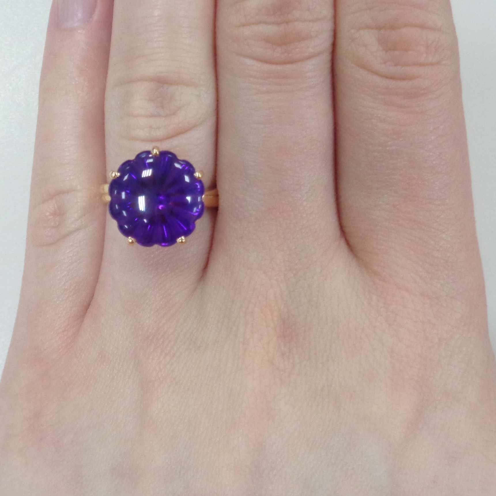 Серебряное кольцо с аметистом